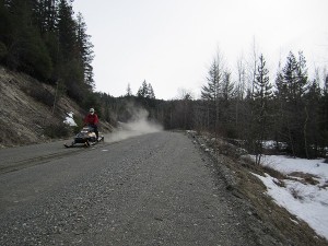 Spring Sledding on the Hurley